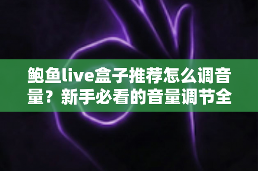鲍鱼live盒子推荐怎么调音量?新手必看的音量调节全攻略与实用设置技巧 鲍鱼live盒子推荐怎么调音量?新手必看的音量调节全攻略与实用设置技巧