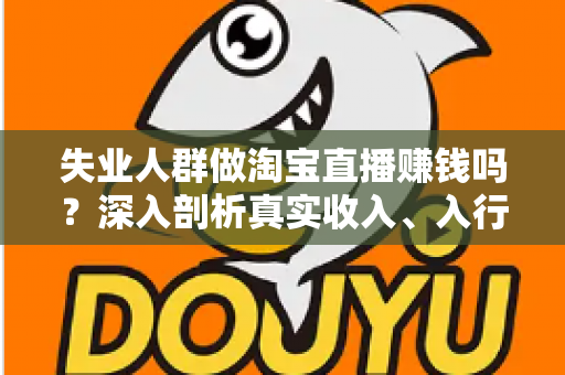 失业人群做淘宝直播赚钱吗？深入剖析真实收入、入行门槛与实操指南