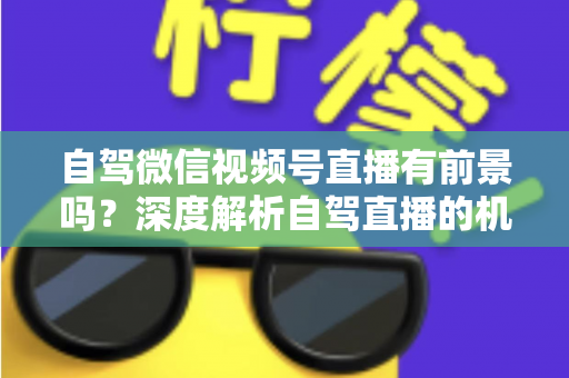 自驾微信视频号直播有前景吗？深度解析自驾直播的机遇、挑战与变现路径