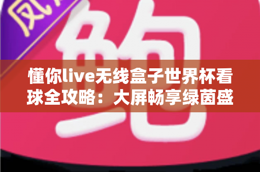 懂你live无线盒子世界杯看球全攻略：大屏畅享绿茵盛宴的家庭观赛神器